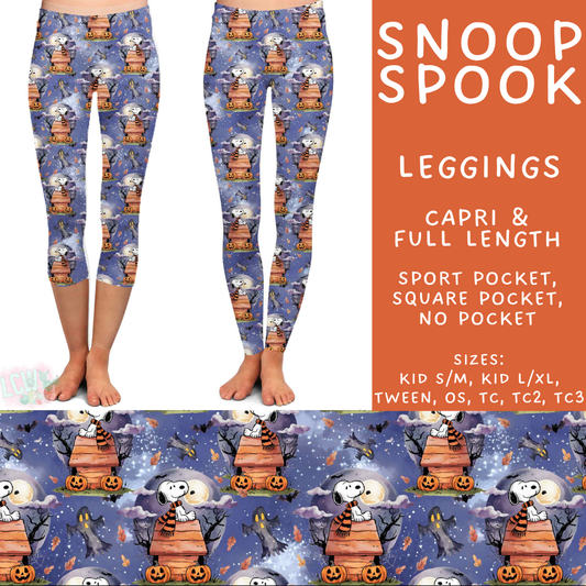 Batch #567 - Magical Character Halloween - Closes 8/10 - ETA early Oct - Snoop Spook Full and Capri Length Leggings