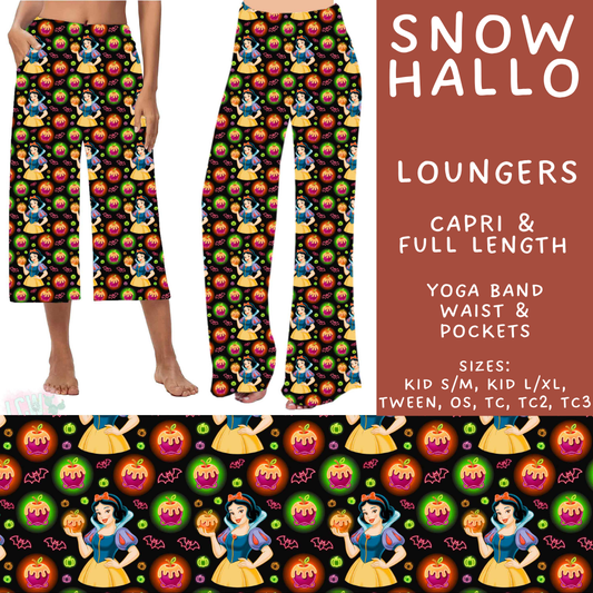 Batch #569 - Princess Halloween - Closes 8/14 - ETA early/mid Oct - Snow Hallo Capri and Full Length Loungers