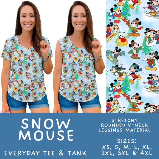 Batch #606 - Magical Character Winter - Closes 10/30 - ETA late Dec - Snow Mouse Everyday Tank & Tee