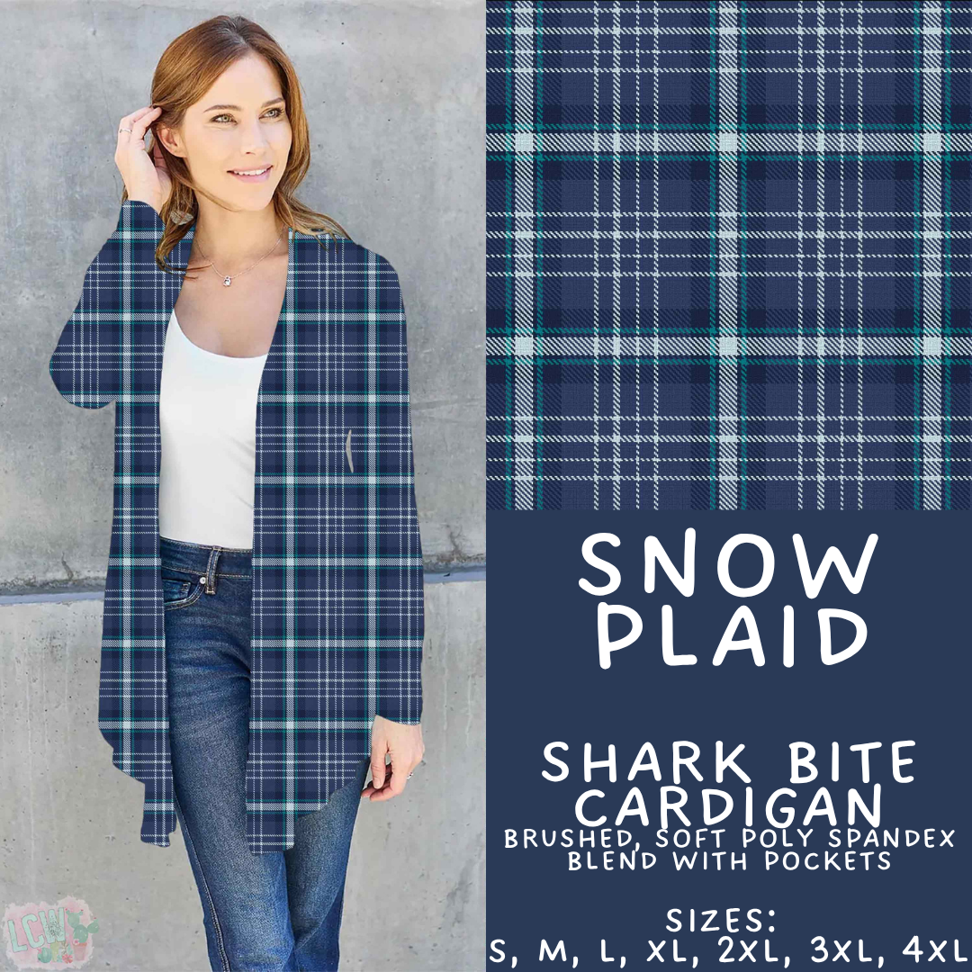 Batch #611 - Winter Collection - Closes 11/9 - ETA early/mid Jan - Snow Plaid Cardigan