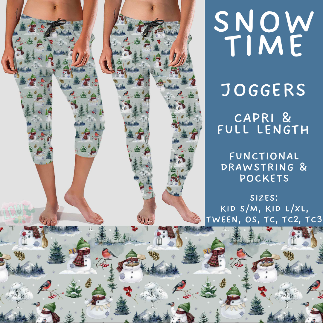 Batch #611 - Winter Collection - Closes 11/9 - ETA early/mid Jan - Snow Time Full and Capri Length Joggers