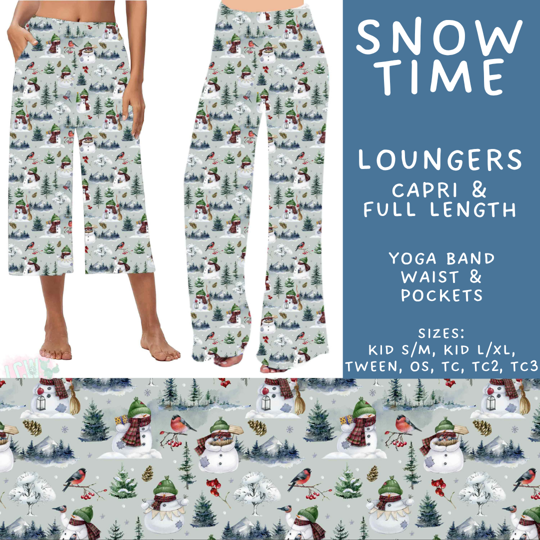 Batch #611 - Winter Collection - Closes 11/9 - ETA early/mid Jan - Snow Time Capri and Full Length Loungers
