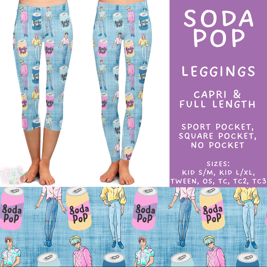 Batch #534 - April Request Run - Closes 5/25 - ETA late July - Soda Pop Full and Capri Length Leggings