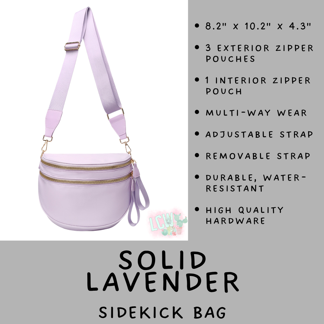 Batch #577 - Sidekick Bag - Closes 8/28 - ETA early/mid October - Solid Lavender Sidekick Bag