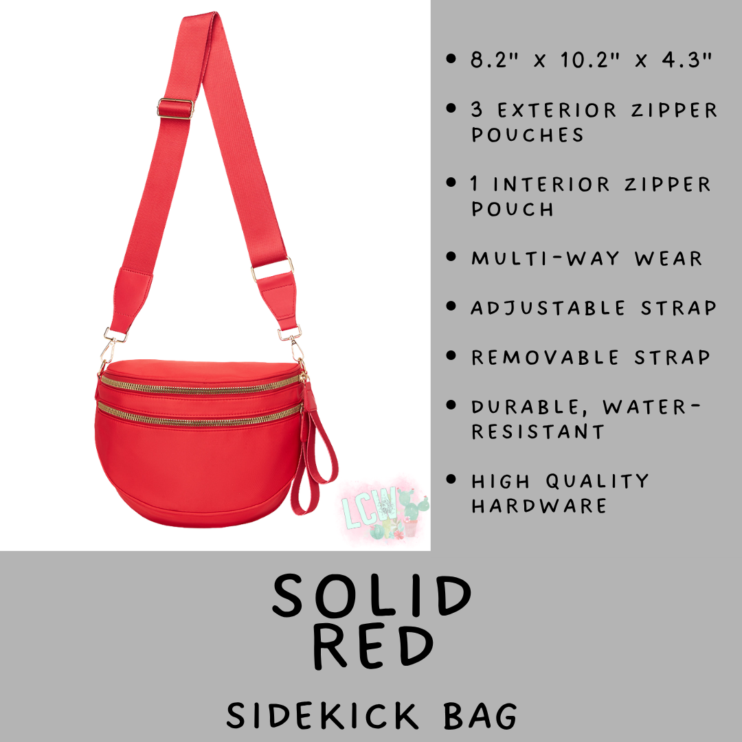 Batch #577 - Sidekick Bag - Closes 8/28 - ETA early/mid October - Solid Red Sidekick Bag