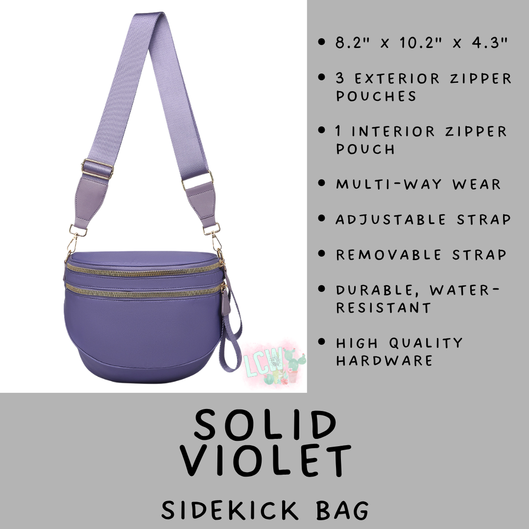 Batch #577 - Sidekick Bag - Closes 8/28 - ETA early/mid October - Solid Violet Sidekick Bag