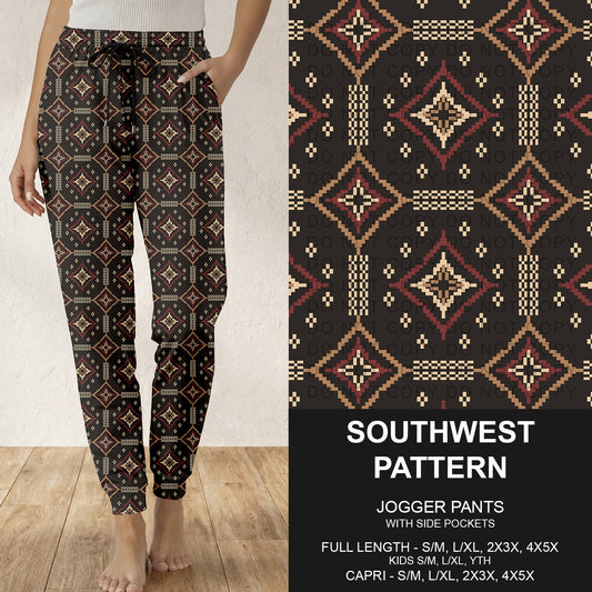 B316 - Preorder Southwest Pattern Joggers (Closes 10/11. ETA: mid Dec.)