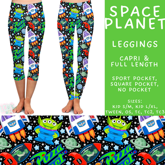 Batch #552 - Magical Faves 22 - Closes 7/6 - ETA early Sept - Space Planet Full and Capri Length Leggings