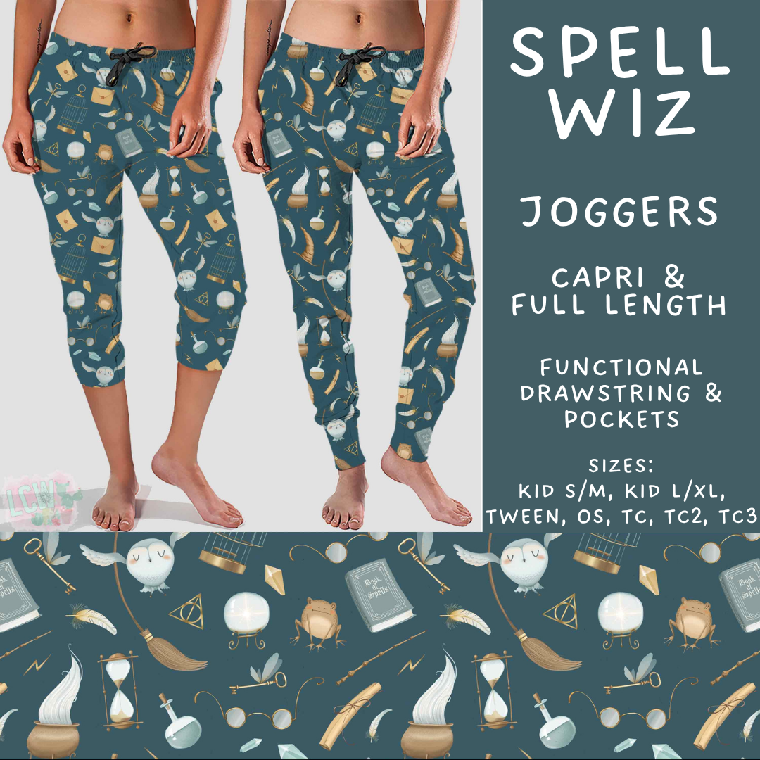 Batch #607 - Fun Run 28 - Closes 11/2 - ETA early Jan - Spell Wiz Full and Capri Length Joggers