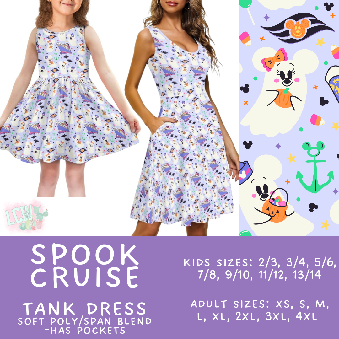 Batch #527 - Spooky Summer 2 - Closes 5/8 - ETA early July - Spook Cruise Women's & Girl's Tank Dress