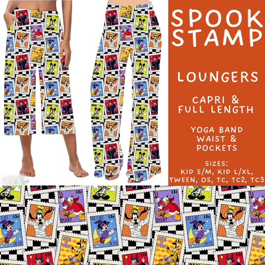 Batch #567 - Magical Character Halloween - Closes 8/10 - ETA early Oct - Spook Stamp Capri and Full Length Loungers