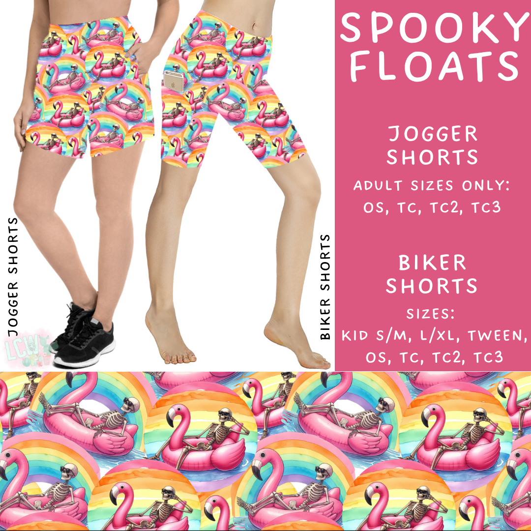 Ready to Ship - Spooky Floats Jogger Shorts - OS