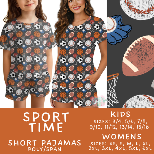 Batch #505 - Cozy Collection Pajamas - Closes 3/18 - ETA mid May - Sport Time Women's & Kid's Short Pajama Set