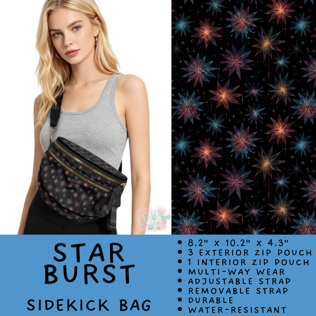 Batch #604 - Sidekick Bag 3 - Closes 10/26 - ETA mid/late Dec - Star Burst Sidekick Bag