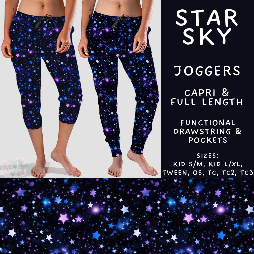 Batch #592 -  Fun Run 27 - Closes 9/30 - ETA late Nov - Star Sky Full and Capri Length Joggers
