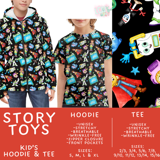 Batch #563 - Made for Play Collection - Closes 7/31 - ETA late Sept - Story Toys Kid's Unisex Hoodie & Tee