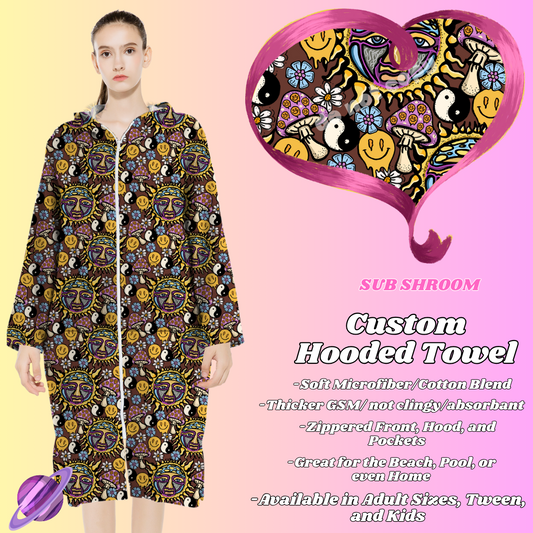 SUB SHROOM- HOODED TOWEL- PREORDER CLOSING 4/27