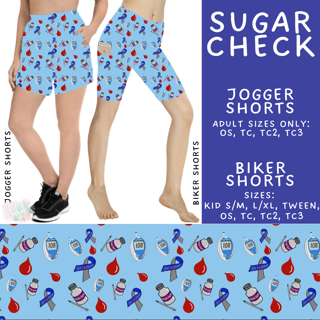 Batch #534 - April Request Run - Closes 5/25 - ETA late July - Sugar Check Biker & Jogger Shorts