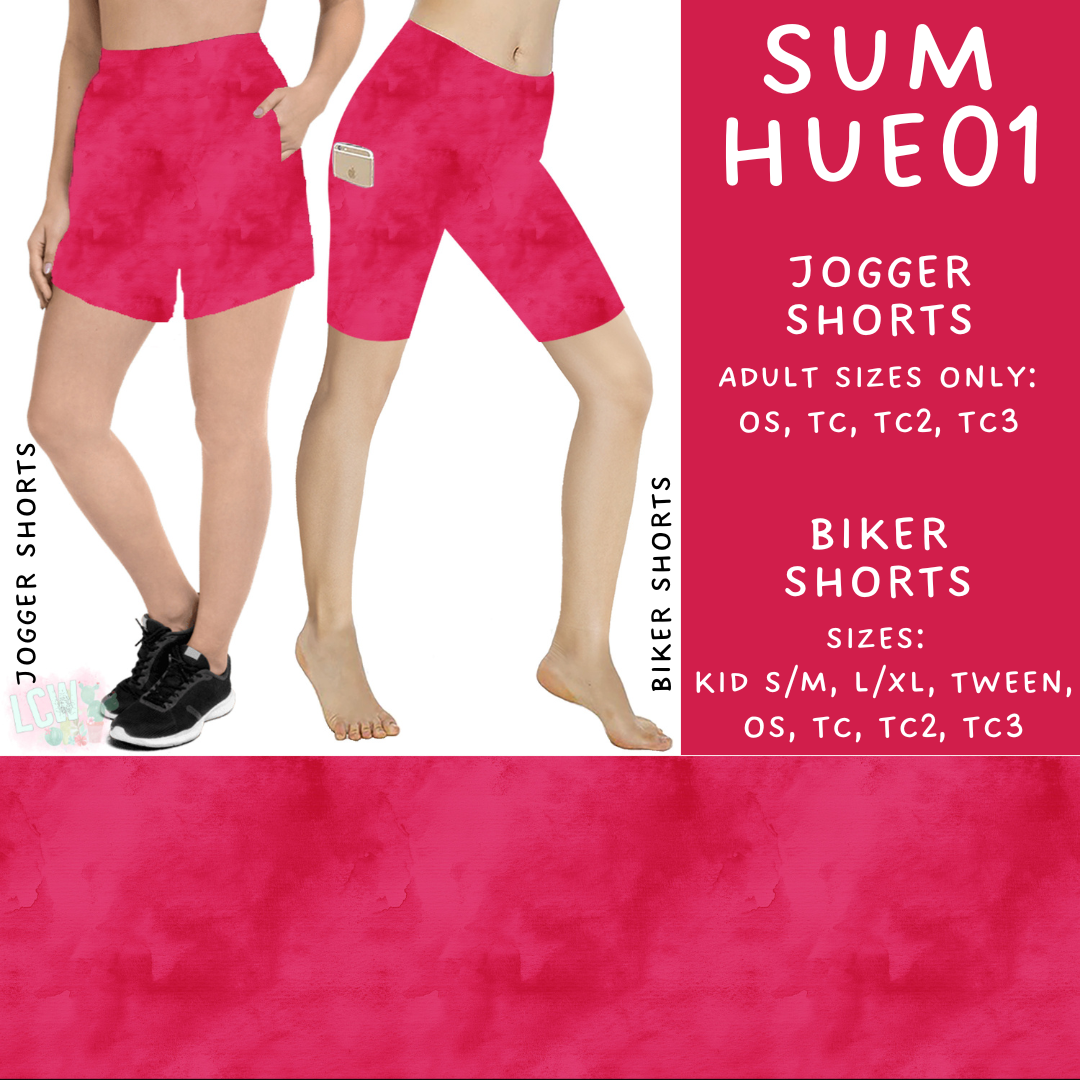 Batch #537 - Summer Hues - Closes 6/1 - ETA early Auguste - Sum Hues01 Biker & Jogger Shorts
