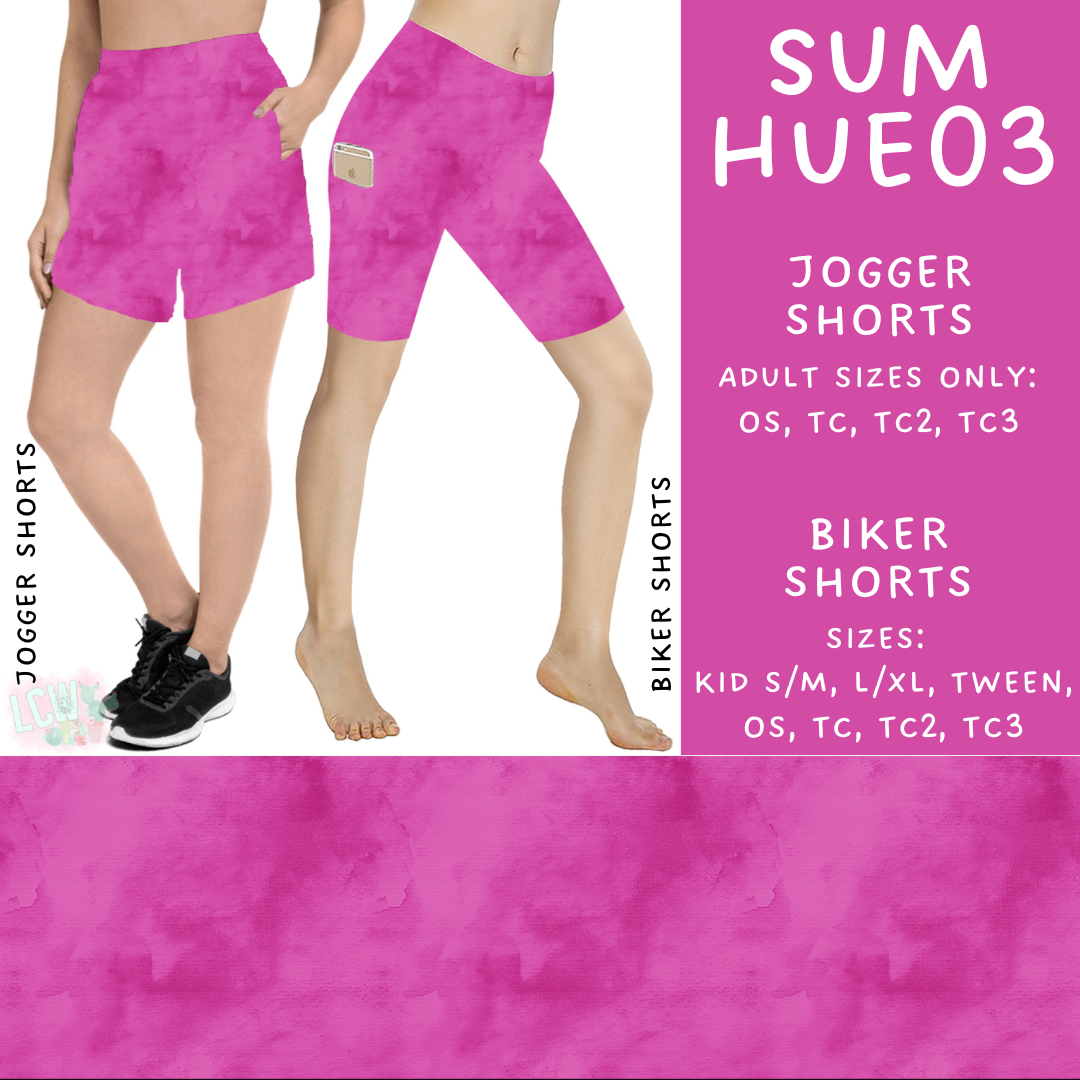 Batch #537 - Summer Hues - Closes 6/1 - ETA early Auguste - Sum Hues03 Biker & Jogger Shorts