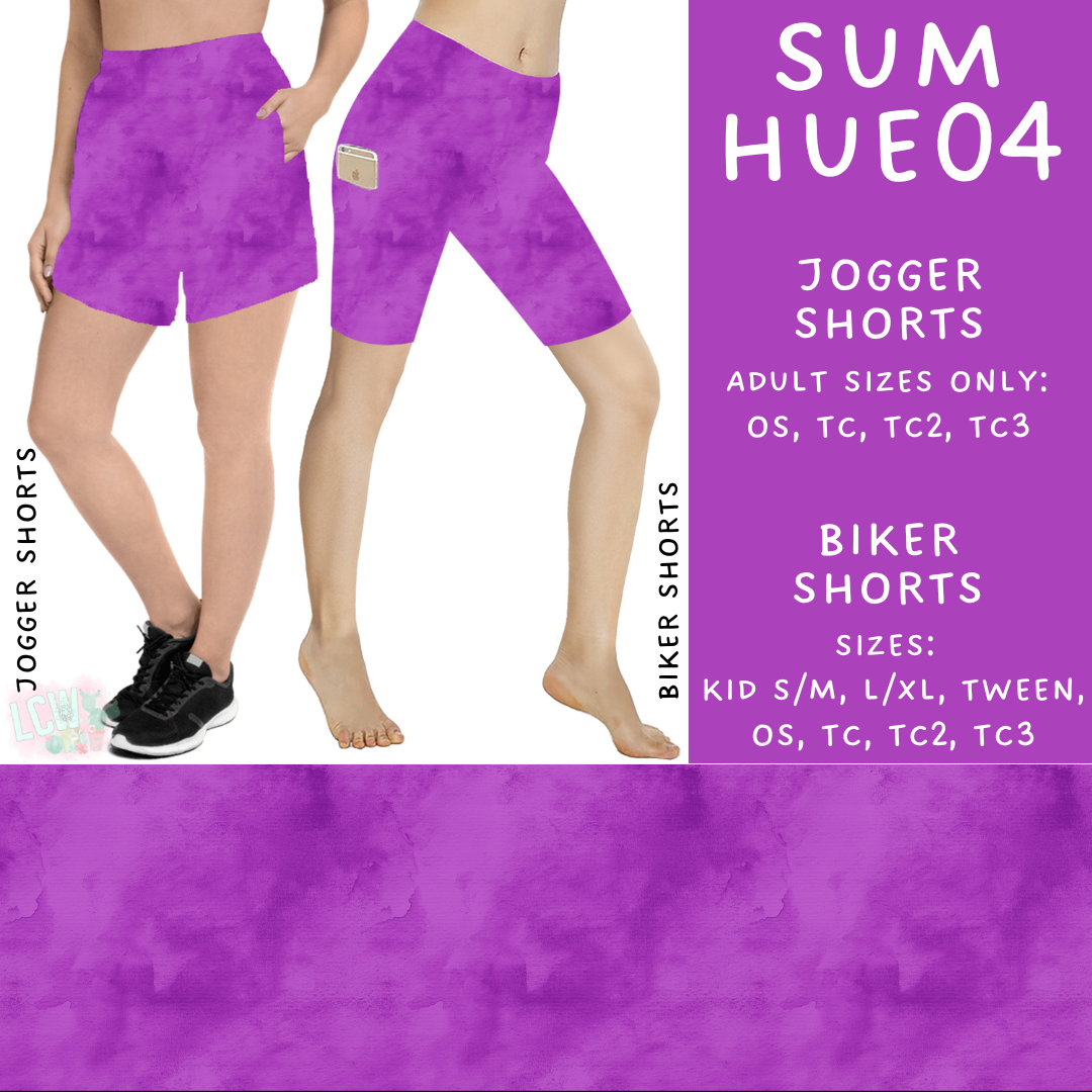 Batch #537 - Summer Hues - Closes 6/1 - ETA early Auguste - Sum Hues04 Biker & Jogger Shorts