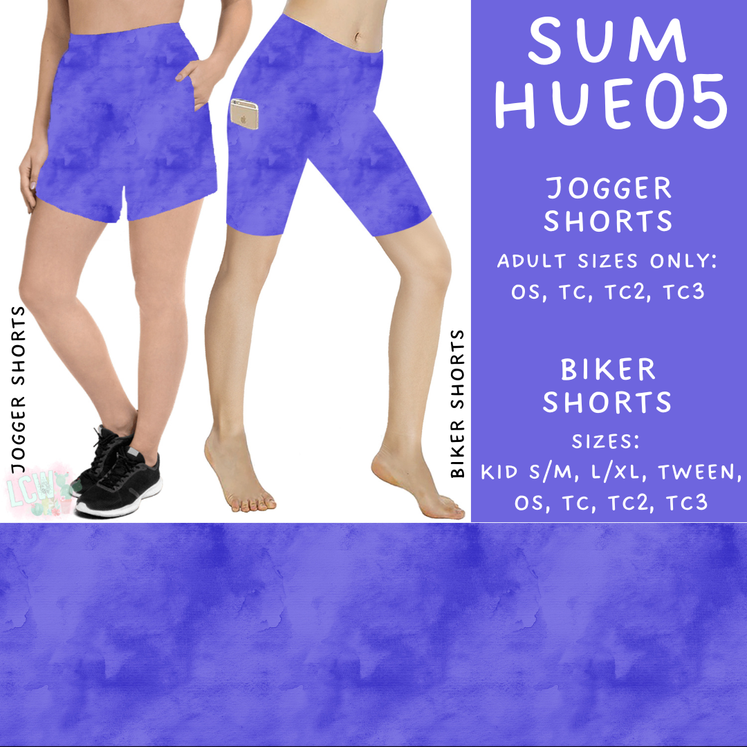 Batch #537 - Summer Hues - Closes 6/1 - ETA early Auguste - Sum Hues05 Biker & Jogger Shorts