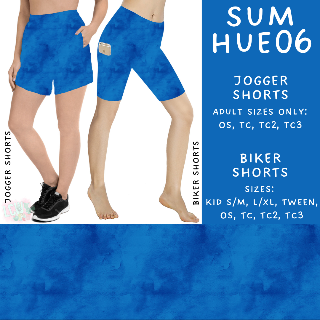 Batch #537 - Summer Hues - Closes 6/1 - ETA early Auguste - Sum Hues06 Biker & Jogger Shorts