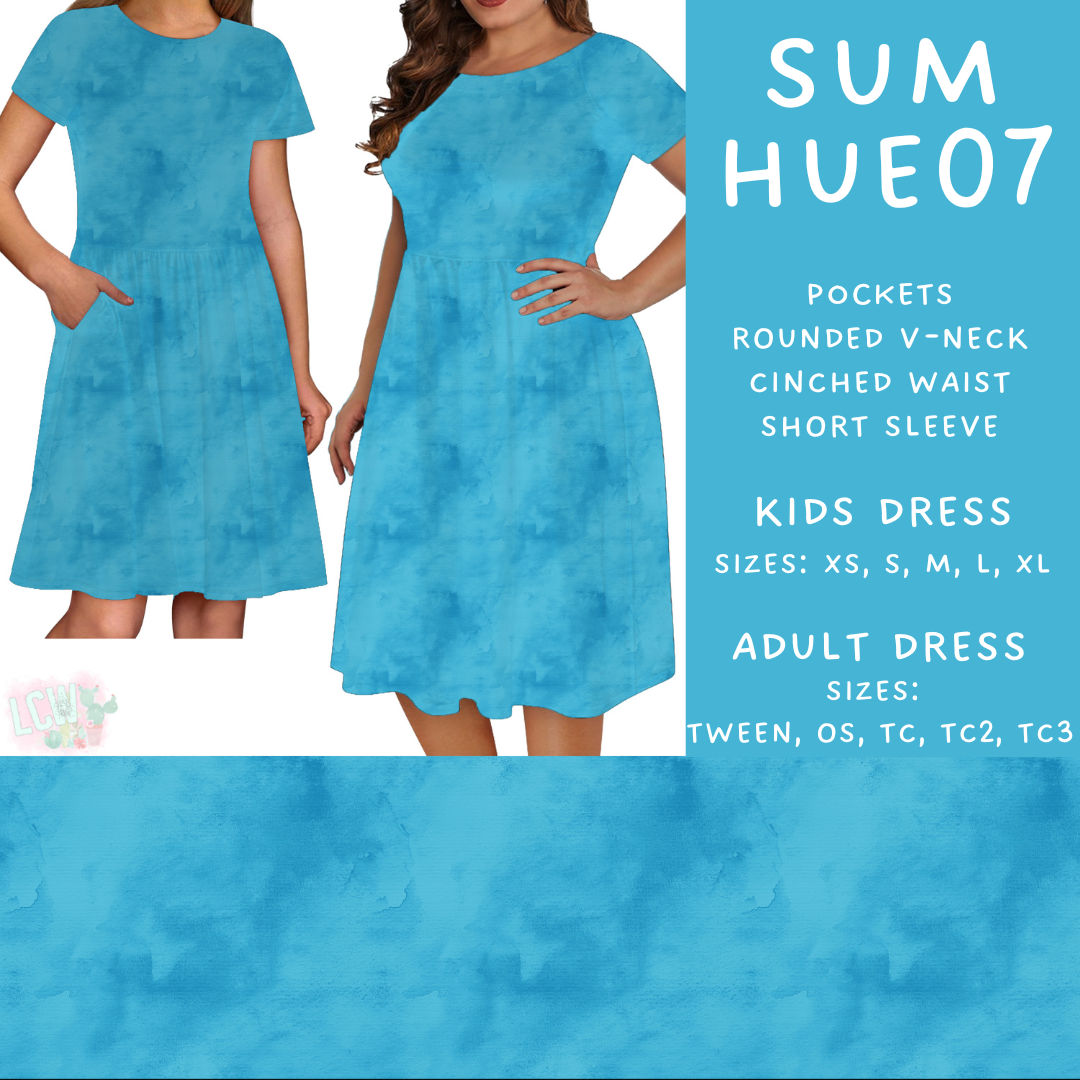 Batch #537 - Summer Hues - Closes 6/1 - ETA early Auguste - Sum Hues07 Adult & Kids Dresses