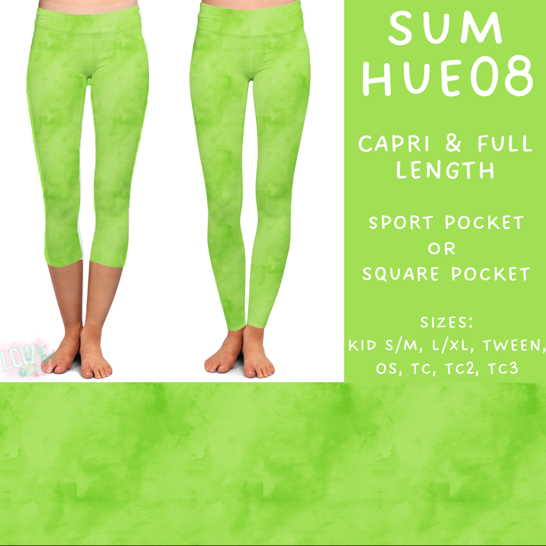 Batch #537 - Summer Hues - Closes 6/1 - ETA early Auguste - Sum Hues08 Full and Capri Length Leggings