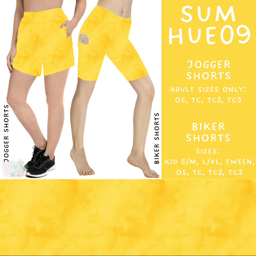 Batch #537 - Summer Hues - Closes 6/1 - ETA early Auguste - Sum Hues09 Biker & Jogger Shorts
