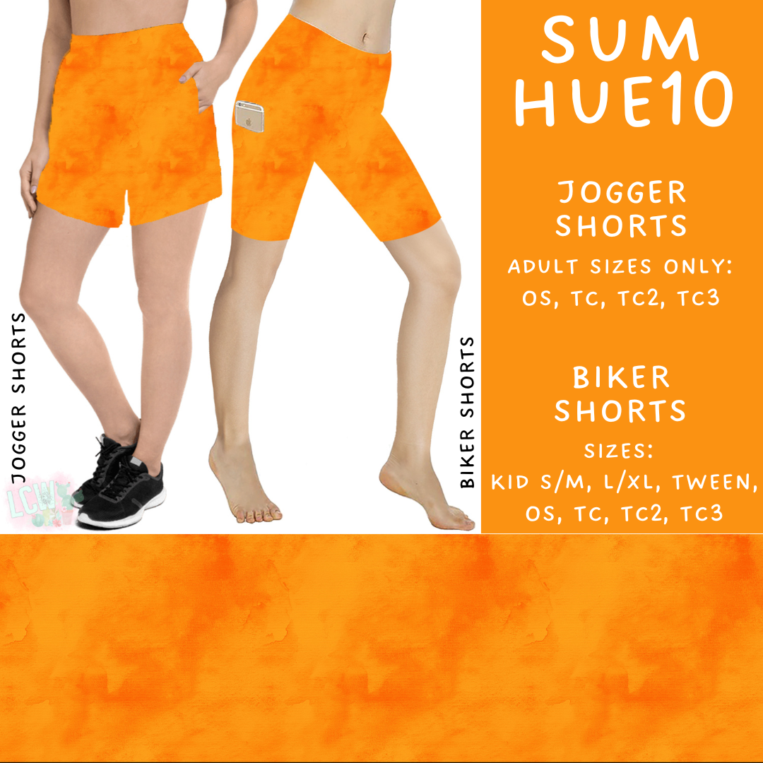 Batch #537 - Summer Hues - Closes 6/1 - ETA early Auguste - Sum Hues10 Biker & Jogger Shorts