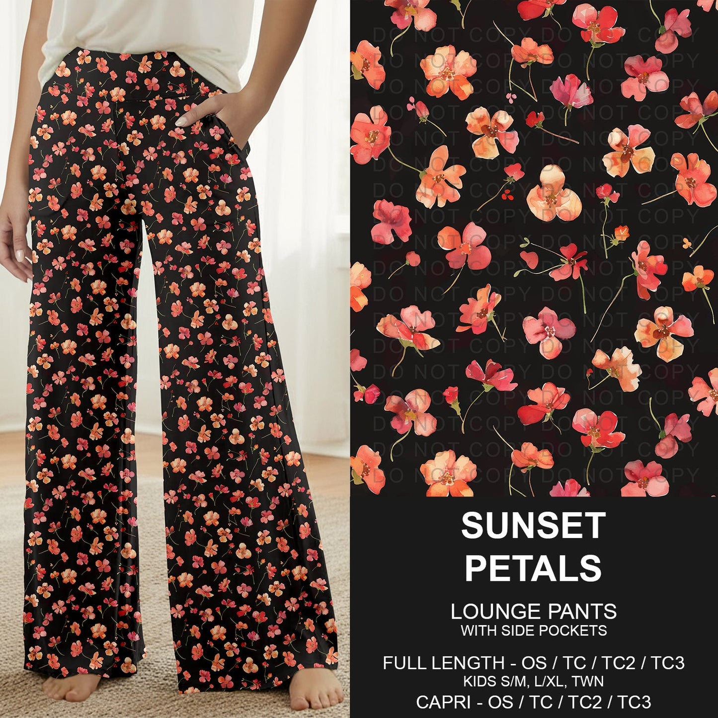 B319 - Preorder Sunset Petals Lounge Pants (Closes 11/01. ETA: early Jan.)