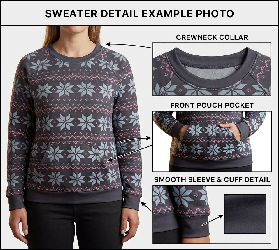B303 - Preorder Black Christmas Lights Sweater w/ Front Pocket (Closes 7/26. ETA early Oct.)