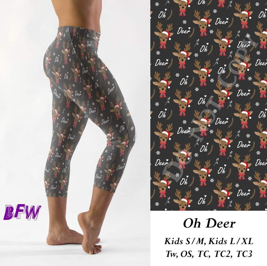 Oh Deer leggings with pockets