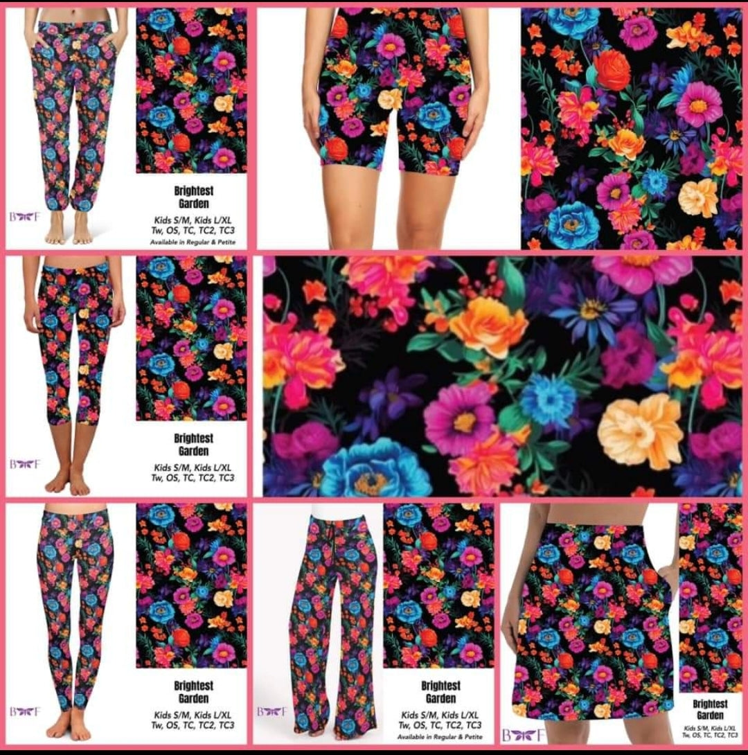 Brightest Garden Leggings, Capris, Lounge Pants and Joggers