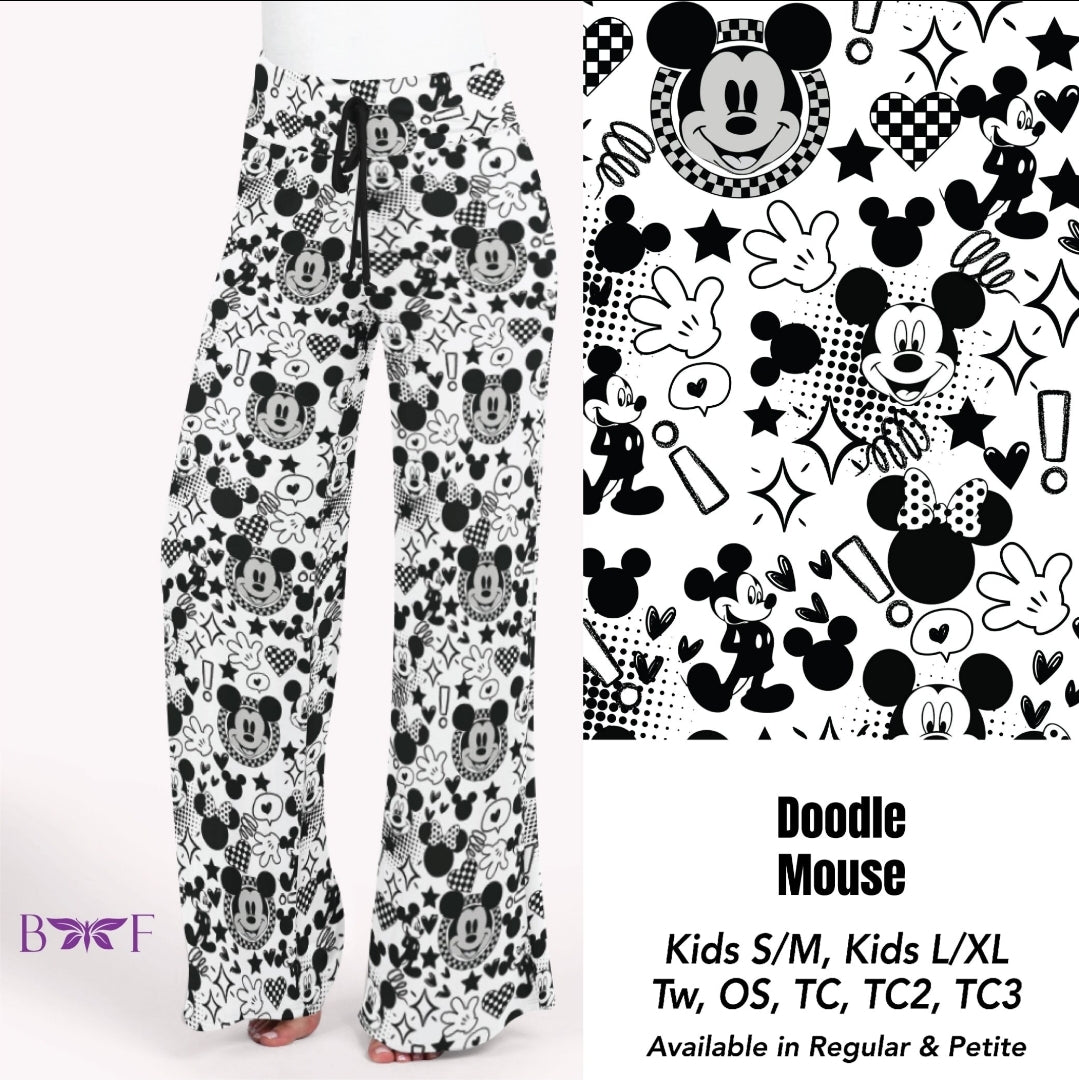 Doodle Mouse Leggings, Capris and shorts