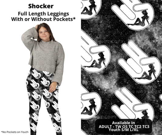 Preorder! Closes 11/27. ETA Feb. Shocker Full Length Leggings w/wo Pockets