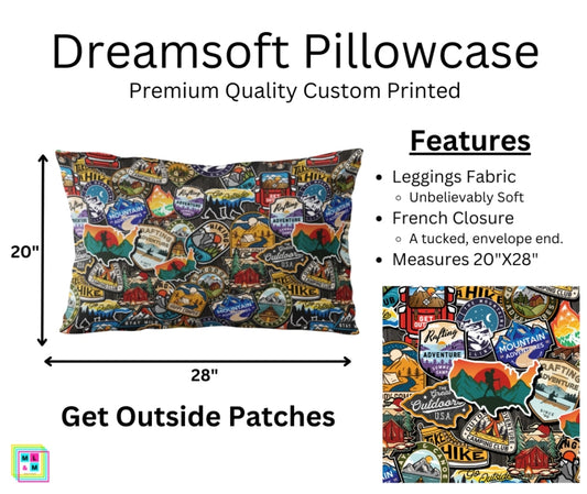 Get Outside Patches Dreamsoft Pillowcase