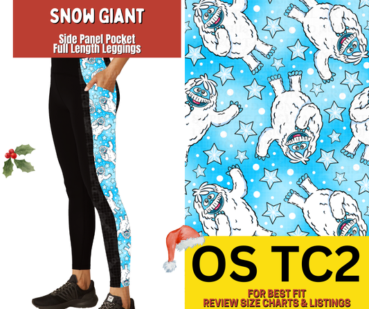 Snow Giant Side Panel Pocket Full Length Leggings