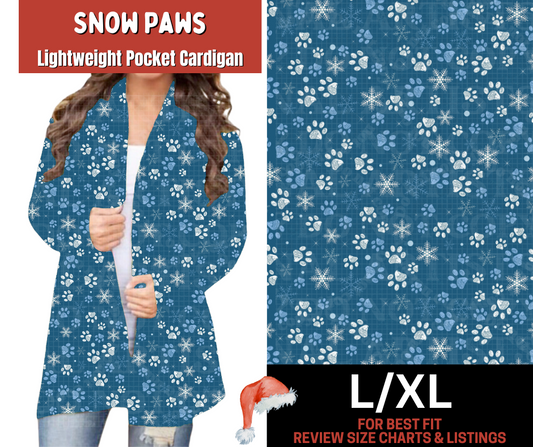 Snow Paws Pocket Cardigan