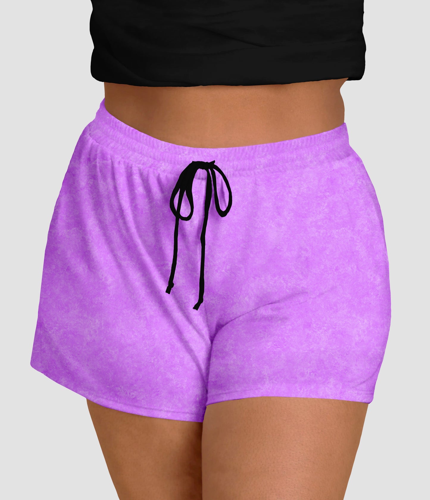 RTS - Spring Violet Jogger Shorts with Pockets