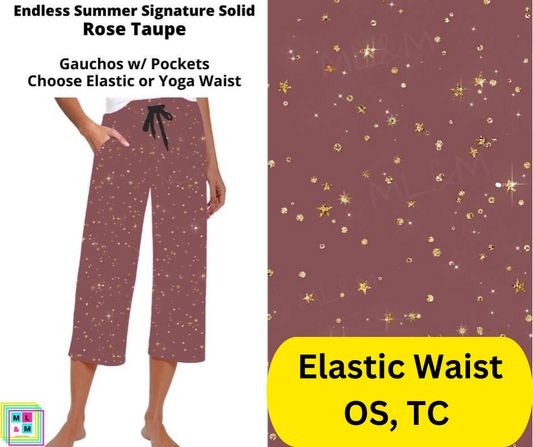 Rose Taupe Capri Gauchos