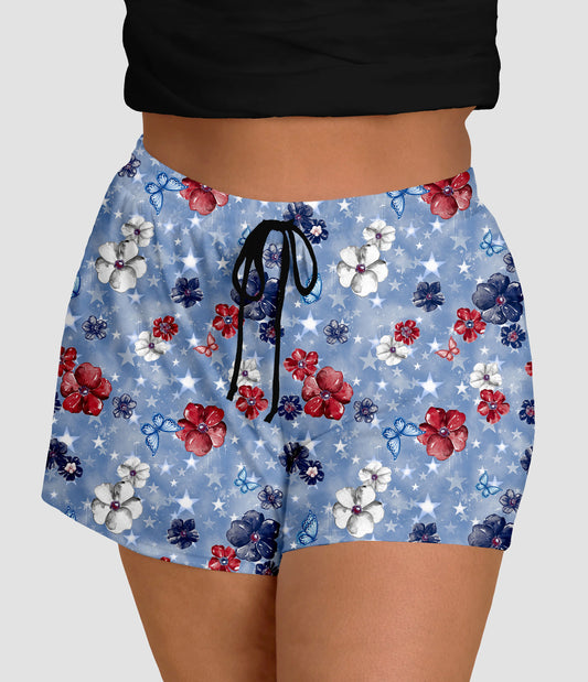 RTS - Star Dazzling Floral Jogger Shorts