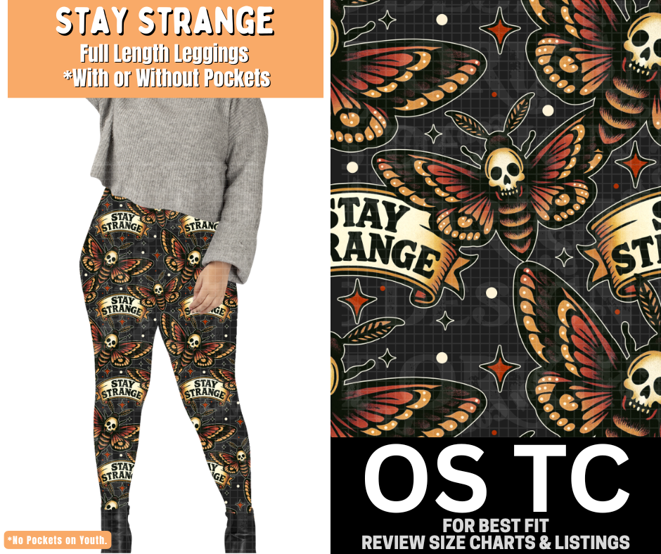 Stay Strange Full Length Leggings w/ Pockets