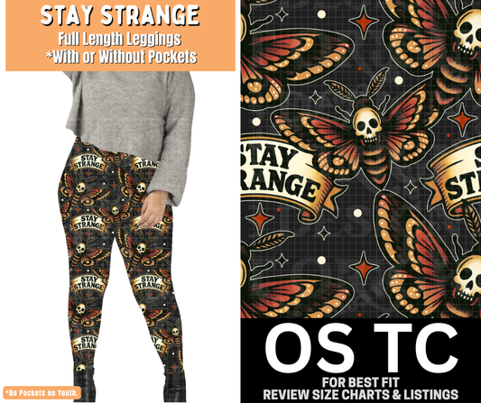 Stay Strange Full Length Leggings w/ Pockets