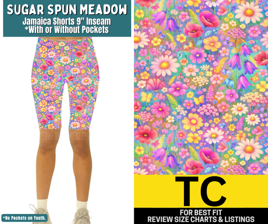 Sugar Spun Meadow Jamaica Shorts w/ Pockets