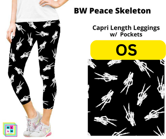 BW Peace Skeleton Capri Length w/ Pockets