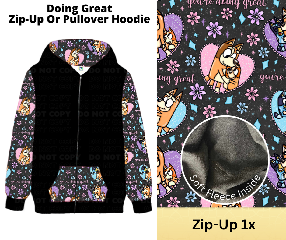 Doing Great Zip-Up Hoodie