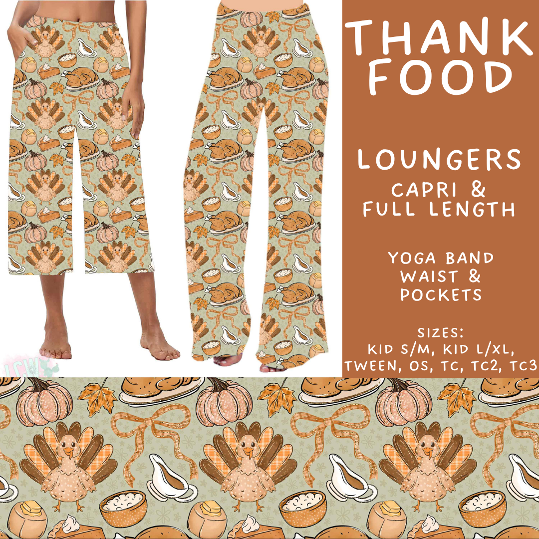 Batch #582 - Hello Fall 3 - Closes 9/7 - ETA early Nov - Thank Food Capri and Full Length Loungers