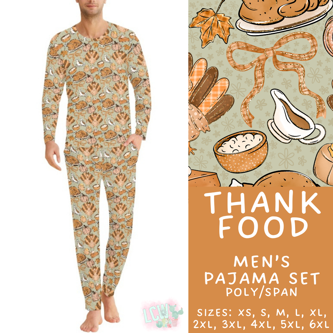 Batch #580 - Fall Family Pajamas 2 - Closes 9/4 - ETA early Nov - Thank Food Men's Pajama Set